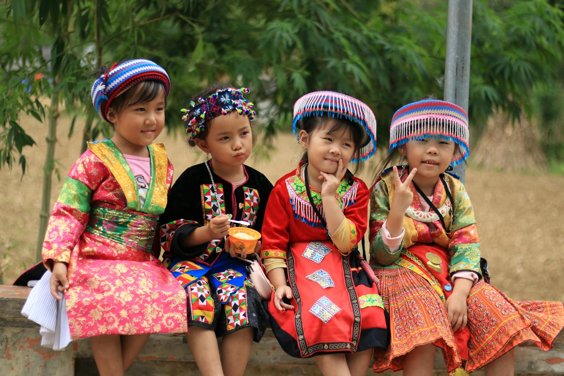 Sapa Ethnic little lovely girls